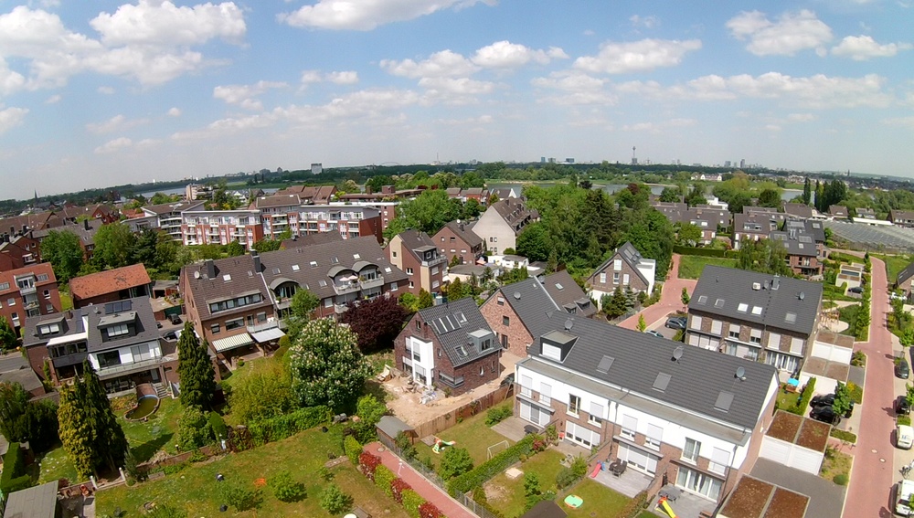 Das fertige Haus von oben